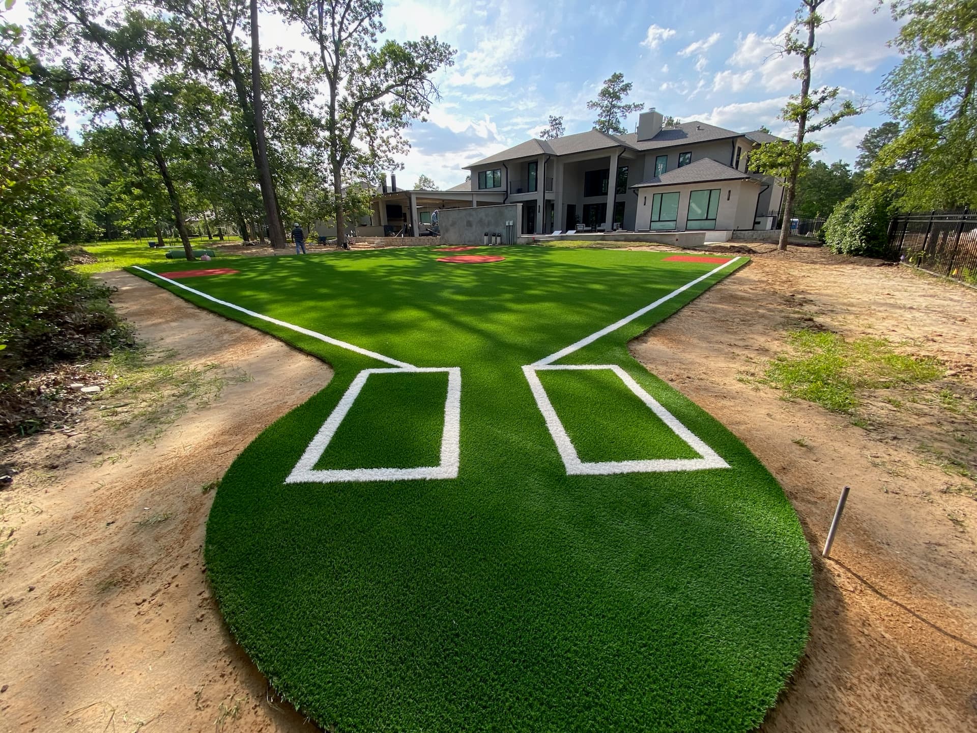 Commercial synthetic grass in Fort Worth