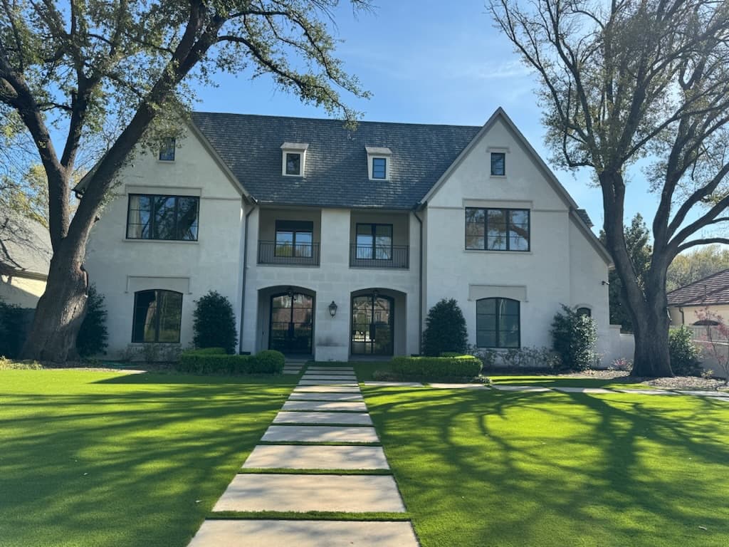 Fort Worth TX artificial turf and sport courts service area installation by Home Turf Fort Worth