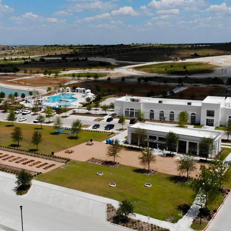 Artificial turf installation in Walsh Ranch, Fort Worth